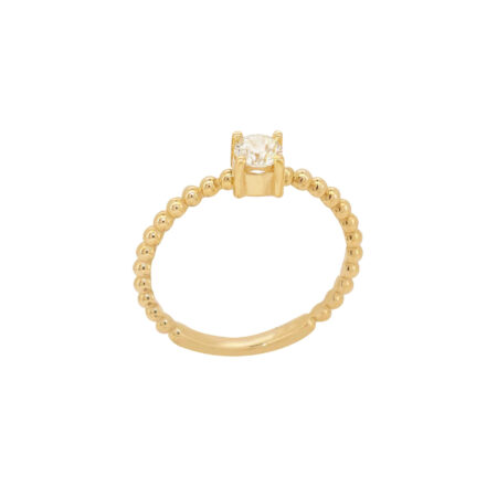 Δαχτυλίδι Μονόπετρο Διαμάντι Σε Χρυσό 18Κ