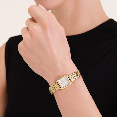 Γυναικείο Επίχρυσο Ρολόι Rosefield The Boxelle (BWGSG-B01)