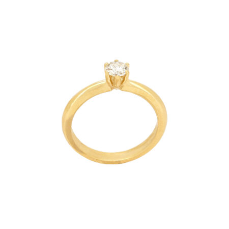 Μονόπετρο Με Διαμάντι Χρυσό 18Κ