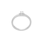 Μονόπετρο Λευκόχρυσο Δαχτυλίδι 18Κ Με Διαμάντι