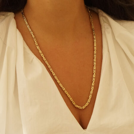 Αλυσίδα Βυζαντινή Χρυσή 14 Καρατίων Μήκους 60,00 cm