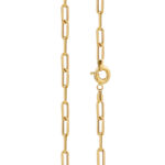 Χρυσή Paperclip Αλυσίδα 14Κ Μήκους 55,00 cm