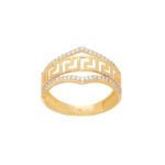 Χρυσό Δαχτυλίδι Μαίανδρος 14Κ Με Ζιργκόν