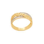 Δαχτυλίδι Χρυσό Δίχρωμο 14Κ Με Ζιργκόν