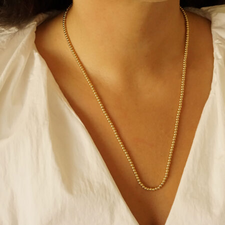 Κολιέ Με Χρυσές Μπίλιες 14 Καρατίων