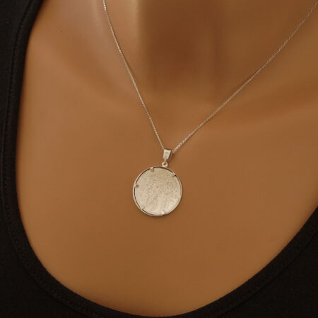 Κωνσταντινάτο Φυλαχτό Σε Λευκόχρυσο14Κ unisex