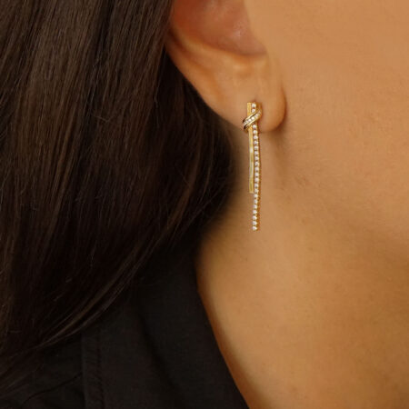 Κρεμαστά Σκουλαρίκια Χρυσά 14 Καράτια