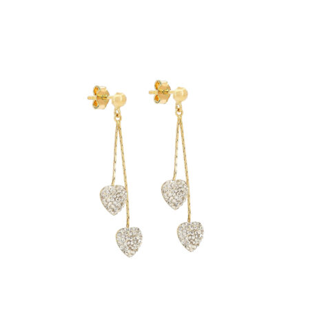 Κρεμαστά Σκουλαρίκια Σε Χρυσό14Κ