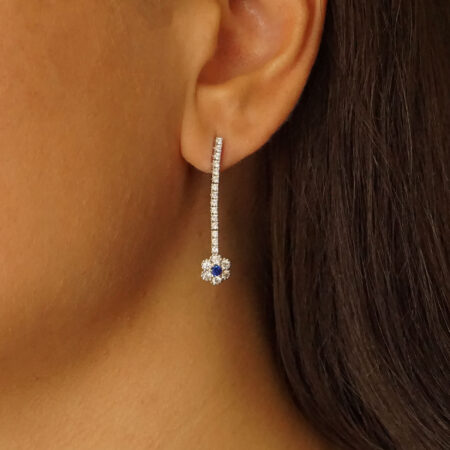 Λευκόχρυσα Γυναικεία Σκουλαρίκια 14 Καράτια