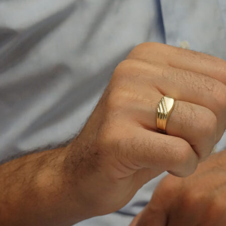 Ανδρικό Δαχτυλίδι Χρυσό 9 Καράτια