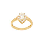 Χρυσή Ροζέτα 9Κ Με Ζιργκόν Πέτρες