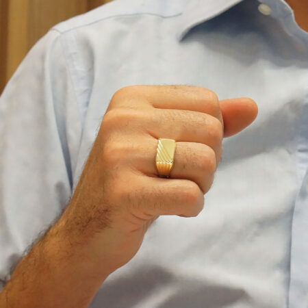 Χρυσό Ανδρικό Δαχτυλίδι 9 Καράτια