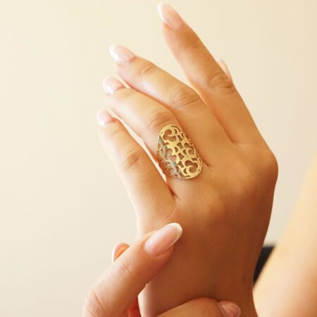 Χρυσό Δαχτυλίδι Διάτρητο 9 Καράτια