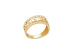 Χρυσό Δαχτυλίδι Μαίανδρος 9Κ Με Ζιργκόν Πέτρες
