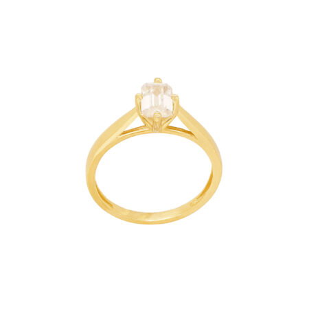 Χρυσό Δαχτυλίδι Μονόπετρο 9Κ Με Ζιργκόν