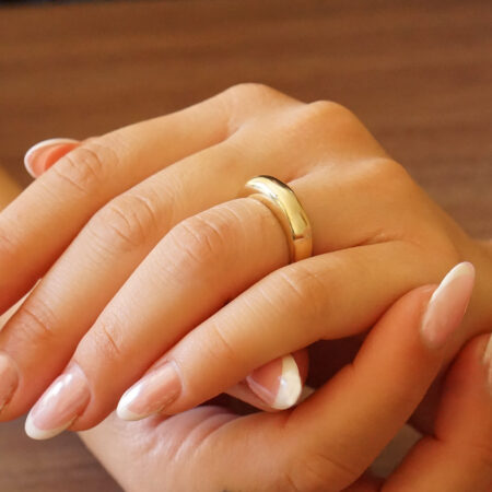 Χρυσό Δαχτυλίδι Πομπέ 9 Καράτια