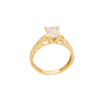 Χρυσό Μονόπετρο Δαχτυλίδι 9Κ