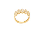 Δαχτυλίδι 9 Καράτια Χρυσό Με Ζιργκόν Πέτρες