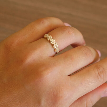 Δαχτυλίδι 9 Καράτια Χρυσό Με Ζιργκόν Πέτρες