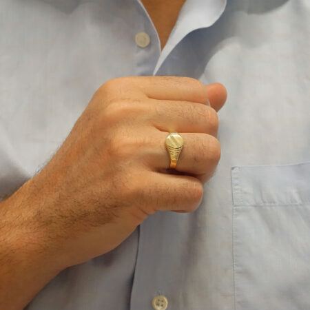 Δαχτυλίδι Ανδρικό Χρυσό 9 Καρατίων
