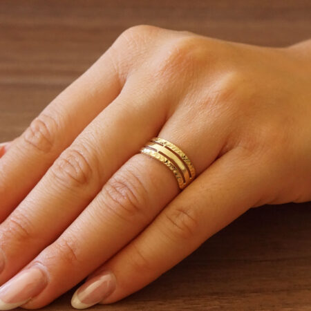 Δαχτυλίδι Χρυσό Με Διαμαντάρισμα 9 Καράτια