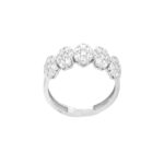 Δαχτυλίδι Λευκόχρυσο 9Κ Με Ζιργκόν Πέτρες