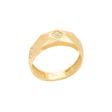 Δαχτυλίδι Με Ζιργκόν Χρυσό 9 Καράτια