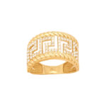 Μαίανδρος Δαχτυλίδι Χρυσό 9Κ Με Πέτρες Ζιργκόν