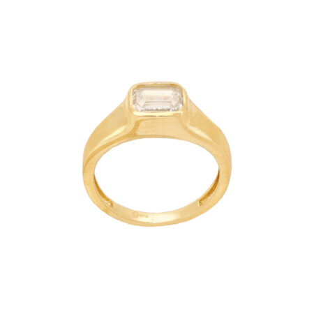 Μονόπετρο Χρυσό Δαχτυλίδι 9Κ