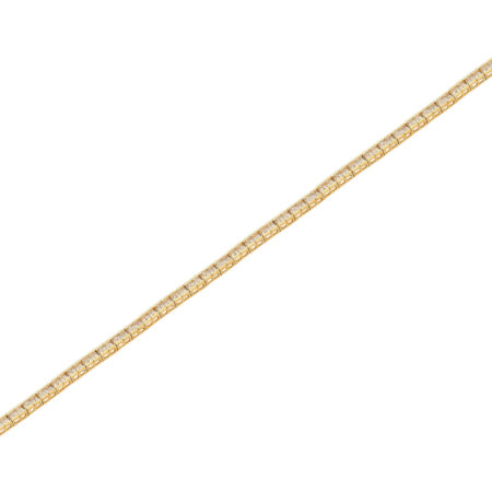 Ριβιέρα Βραχιόλι Χρυσό 9Κ Με Ζιργκόν Πέτρες