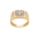 Ανδρικό Δαχτυλίδι Δίχρωμο 14Κ