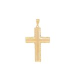 Χρυσός Σταυρός 9 Καράτια Με Διαμαντάρισμα