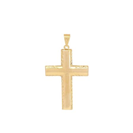 Χρυσός Σταυρός 9 Καράτια Με Διαμαντάρισμα