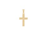 Χρυσός Σταυρός Με Τον Εσταυρωμένο Σε Διχρωμία 9Κ