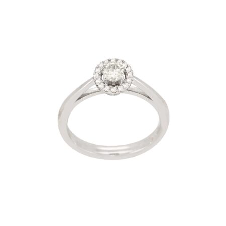 Δαχτυλίδι Ροζέτα Σε Λευκόχρυσο 18Κ