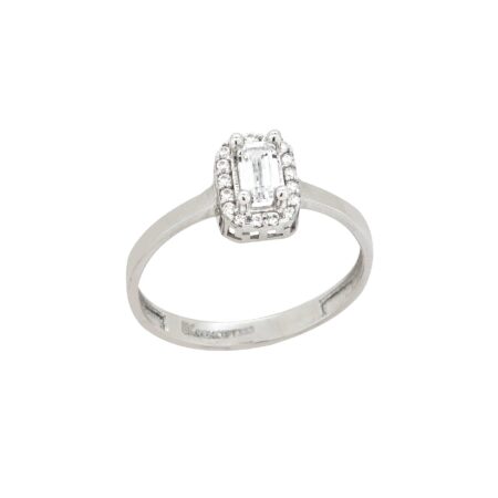 Λευκόχρυση Ροζέτα 8 Καράτια