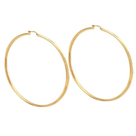 Σκουλαρίκια Κρίκοι Χρυσοί 14Κ