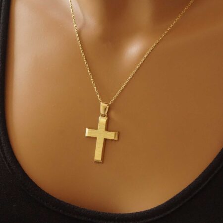 Βαπτιστικός Χρυσός Σταυρός 14 Καράτια