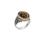 Ανδρικό Δαχτυλίδι Σεβαλιέ Σε Ασήμι 925