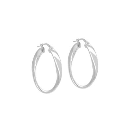 Ασημένιοι Κυματιστοί Κρίκοι 925