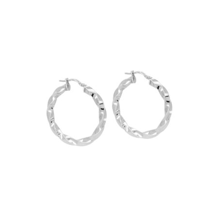 Ασημένιοι Στριφτοί Κρίκοι 925