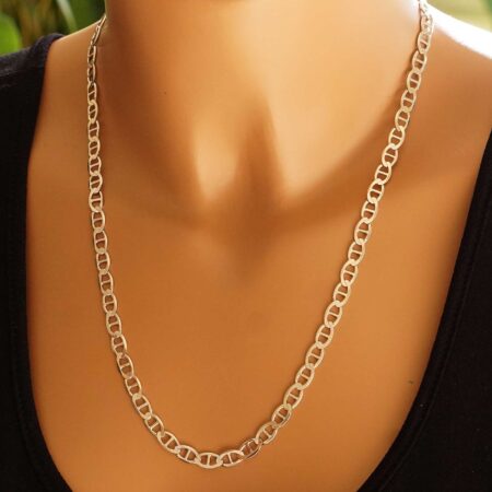 Ασημένια Αλυσίδα Λαιμού Θήτα Ασήμι 925