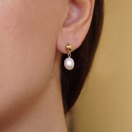 Χρυσά Σκουλαρίκια Με Κρεμαστά 14Κ