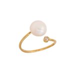 Χρυσό Δαχτυλίδι Μαργαριτάρι 14Κ