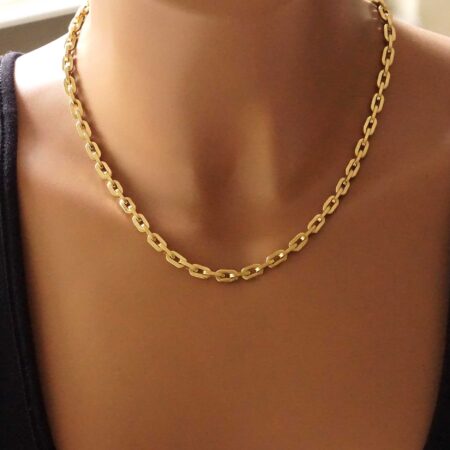 Χρυσό Κολιέ Αλυσίδα 14 Καράτια 43,50 cm