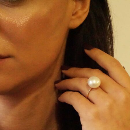 Δαχτυλίδι Fresh Water Pearl 14 Καράτια