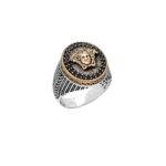 Δαχτυλίδι Με Μαύρες Πέτρες Ζιργκόν Ασημένιο 925