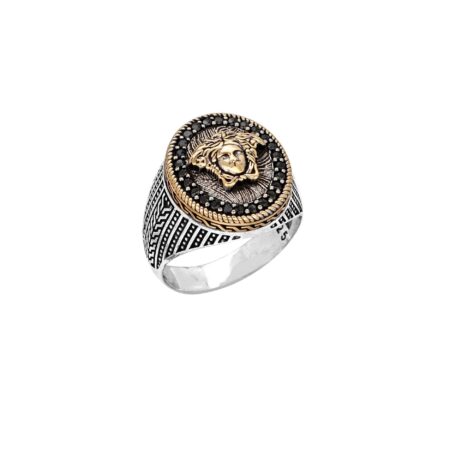 Δαχτυλίδι Με Μαύρες Πέτρες Ζιργκόν Ασημένιο 925