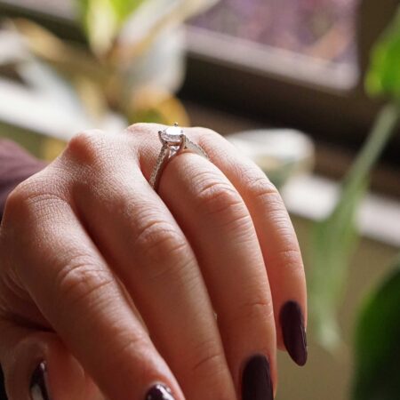 Δαχτυλίδι Μονόπετρο Δάκρυ Σε Ασήμι 925 Με Ζιργκόν