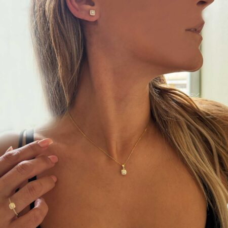 Δαχτυλίδι Ροζέτα Χρυσό 9 Καράτια Με Πέτρες Ζιργκόν